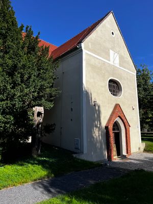 Front of Church.  The battlefield was a disappointment, not really much to see.