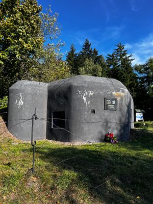 A 1930s Czech bunker on the boarder between Czechosovakia and Germany