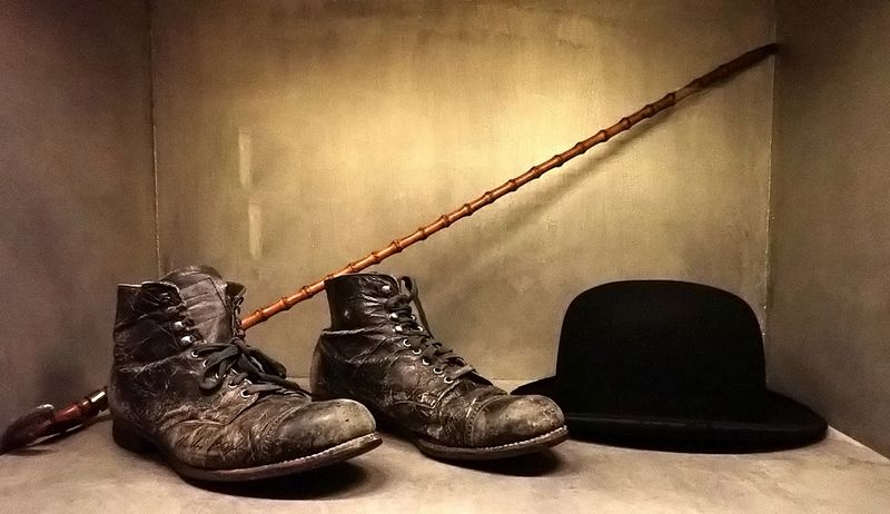 Hat, Shoes, and Walking Stick from The Tramp