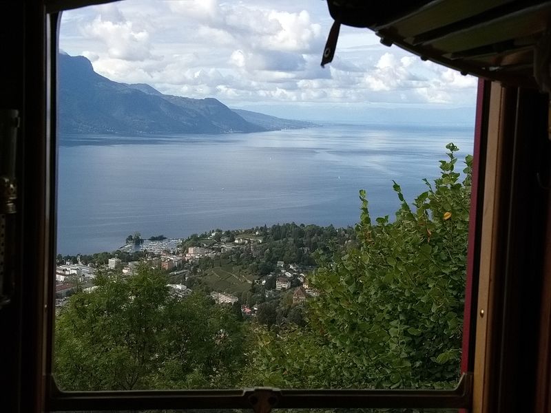 View onto lake Geneva