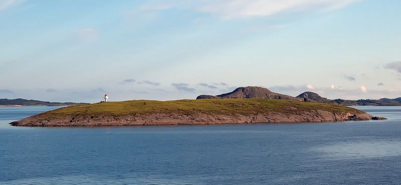 Small Lighthouse and Polar Circle Globe on Vikingen Island