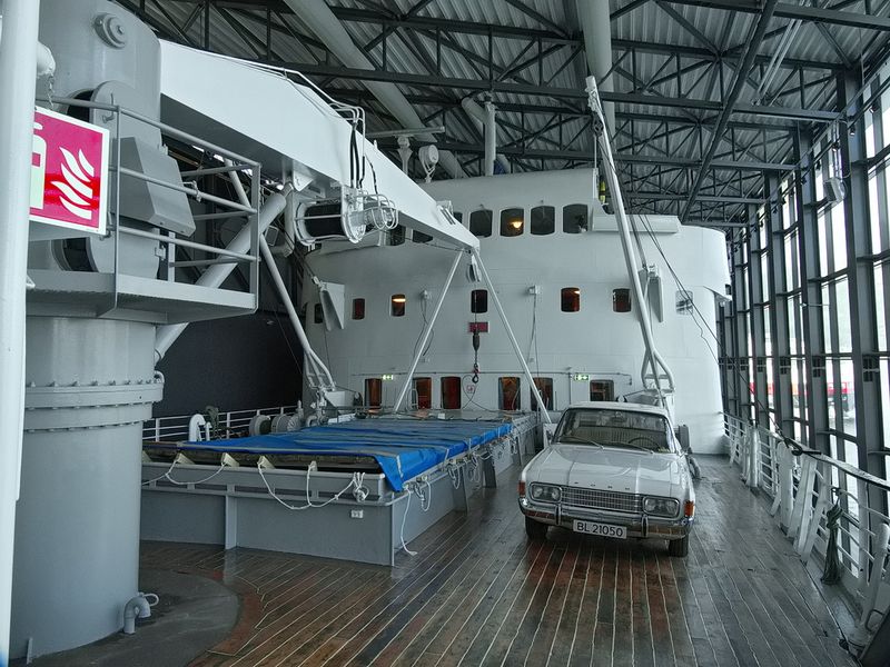 Historic car on board