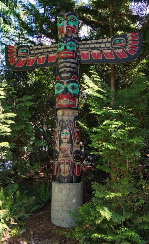 Colourful totem