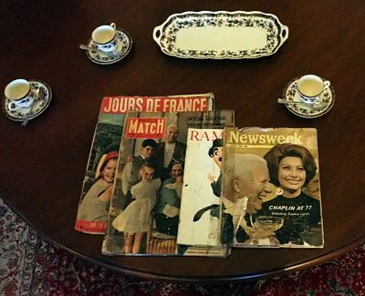 Magazines on coffee table