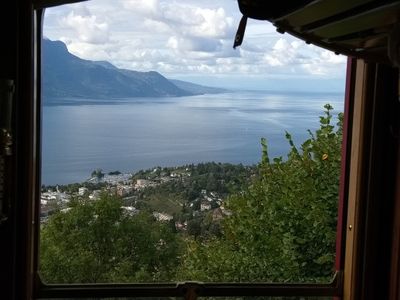 View onto lake Geneva
