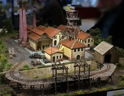 Beautiful small layout of an historic coal mine