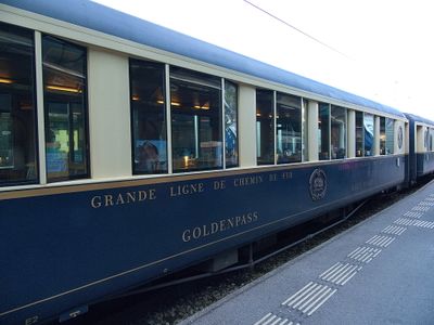 Historic Goldenpass 'Belle Epoque' railway car