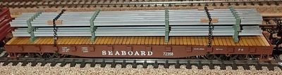New rails on a flatcar