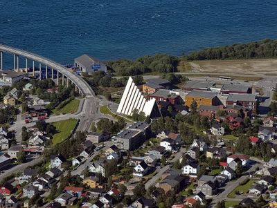 Part of Troms with the Arctic Cathedral