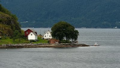 Small homestead at the coast