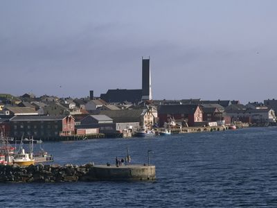 Entering the harbour of Vard