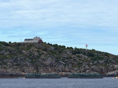 Historic light house and fish farm