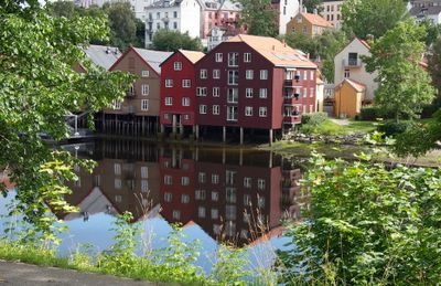 Historic houses alongh the Nidelva river