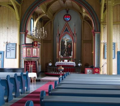 Inside the new church