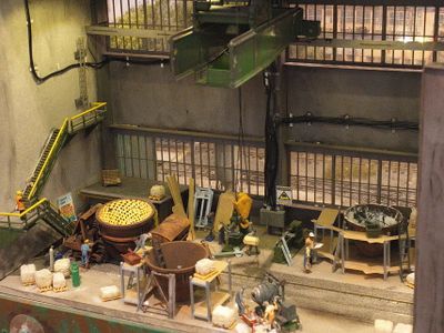 Revamping shop at the US steel mill