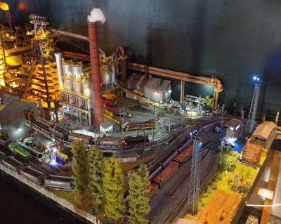 Railway access to the blast furnaces