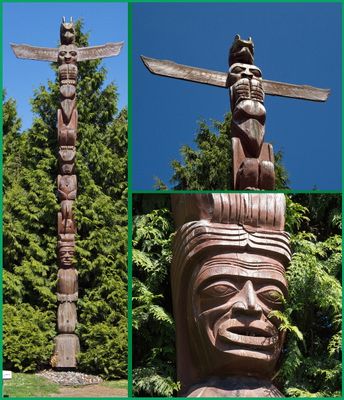 The totems at Stanley Park