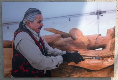 Carving a totem