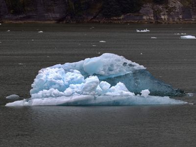Colourful icefloe