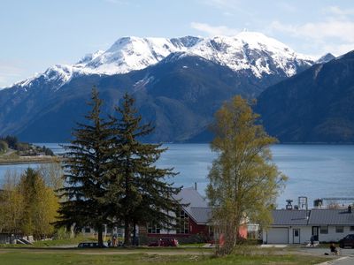 Beautiful view on the cove and the mountains