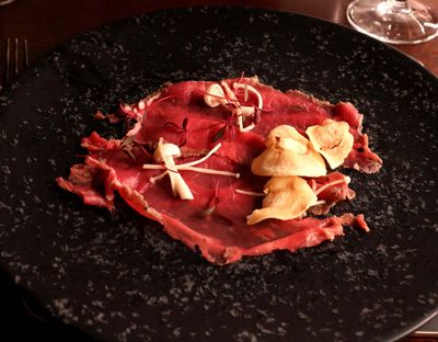 FAREWELL DINNER AT HEVER CASTLE - BEEF CARPACCIO