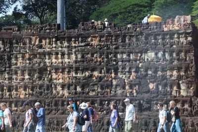 PARTIALLY RESTORED TEMPLES NEAR BAYON TEMPLE