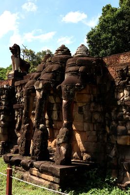 PARTIALLY RESTORED TEMPLES NEAR BAYON TEMPLE