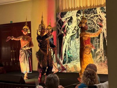 CAMBODIAN FOLK DANCING AT SOFITEL WELCOME DINNER