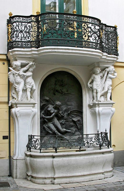Andromedabrunnen,Innenhof des Alten Rathauses