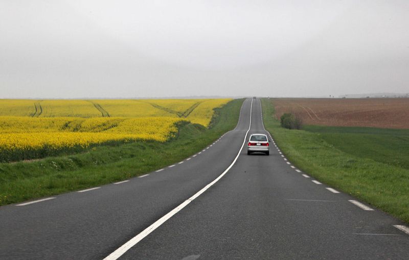 On the Road in Picardy,France