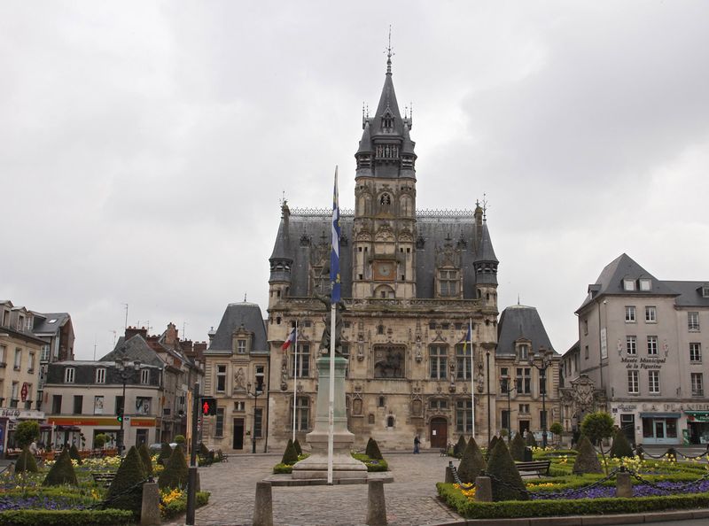 Gothic City Hall in Compigne