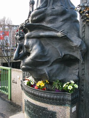 Donau-Kanal,Marienbrücke,Marienstatue