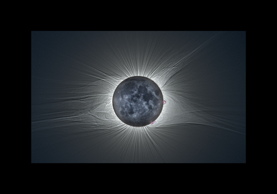Eclipse 2017 earthshine