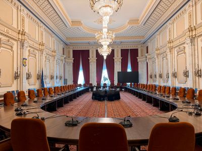 Inside Palace of the Parliament