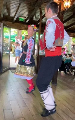 Entertainment after a Bulgarian lunch