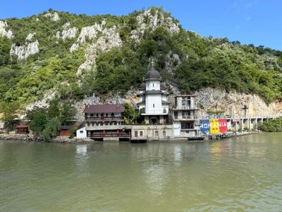 Cursing up the Danube-Mraconia Monastery.