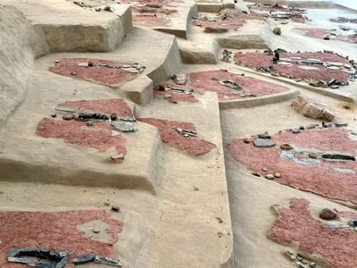 Lepenski Vir Archaeological Park-over 136 houses of an early settled hunter gatherer Cro Magnion group.