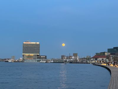 Moon over Amsterdam