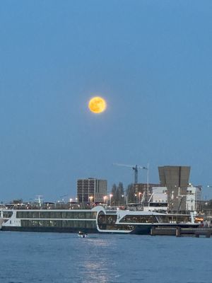 Moon over Amsterdam