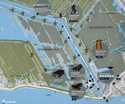 Map of Kinderdijk