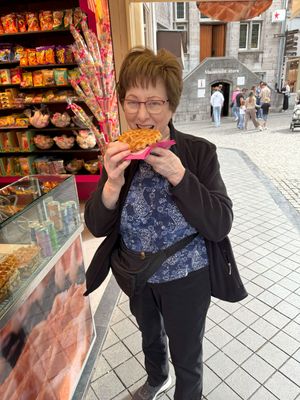 Maastricht-Enjoying a Belgium Waffle