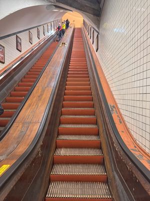 Antwerp-Wooden Escalator