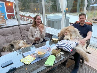 On the Patio in Oregrund