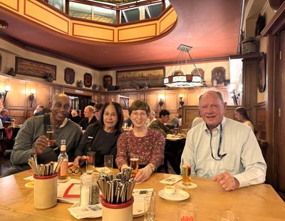 Having Dinner at Fruh Am Dom