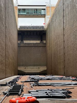 Ship Inside Leestetten Lock