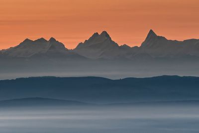 Vue sur les Alpes bernoises