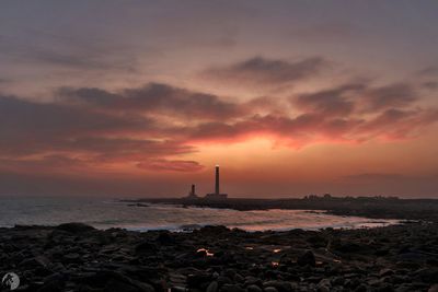 Le phare de Gatteville au lever du jour