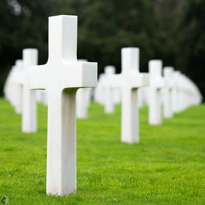 Le cimetière Américain d'Omaha Beach