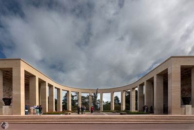 Le mémorial du cimetière américain d'Omaha Beach