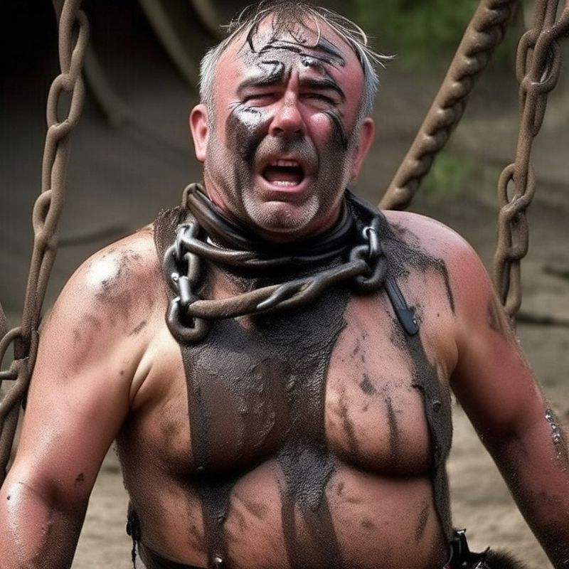 ai generated bondage gay daddies bdsm muddy.jpeg